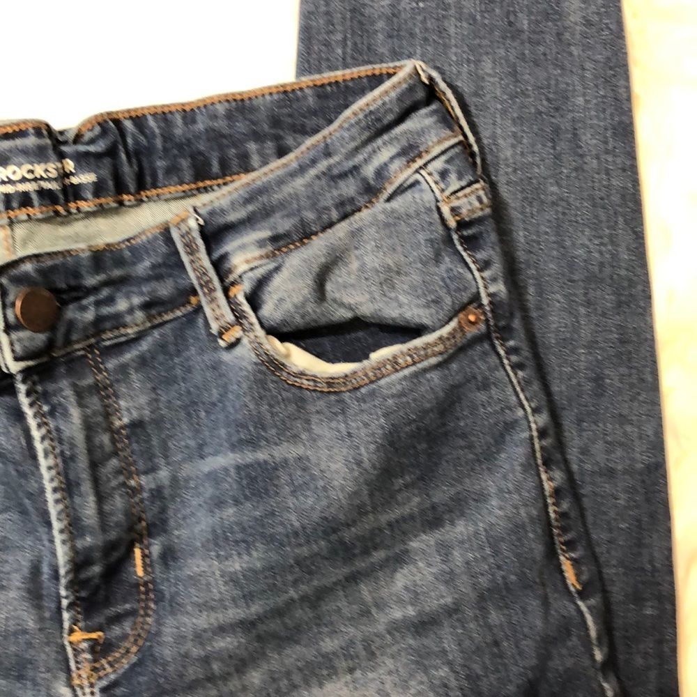 Old Navy Rockstar Mid Rise Jeans Kirrie Blue 10R - Picture 8 of 16